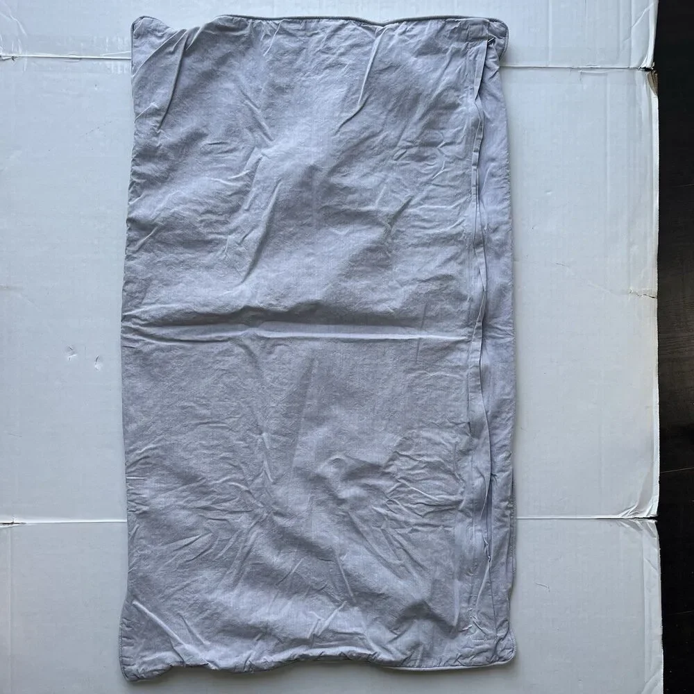 Boll And Branch King/California King Duvet Set 2 Shams Quilted Windowpane Cotton